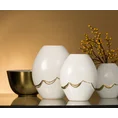 Misa ceramiczna EBRU biało-złota - ∅ 30 x 18 cm - biały 7