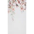 Komplet 2 szt. zasłon MEG z lekkiej etaminy z motywem jesiennych kwiatów - 140 x 260 cm - biały 8