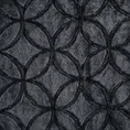 Narzuta o strukturze futra z wytłaczanym geometrycznym wzorem - 170 x 210 cm - grafitowy 4