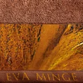 EVA MINGE Ręcznik STELLA z puszystej bawełny z bordiurą zdobioną designerskim nadrukiem - 70 x 140 cm - ceglasty 2