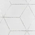 Dekoracja okienna SALOME zdobiona metalicznym nadrukiem z geometrycznym wzorem - 140 x 250 cm - biały 7