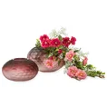 Wazon dekoracyjny ALVARO z barwionego szkła - ∅ 26 x 16 cm - pudrowy róż 3