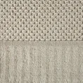 ELLA LINE Ręcznik MIKE w kolorze beżowym, bawełniany tkany w krateczkę z welurowym brzegiem - 70 x 140 cm - beżowy 2