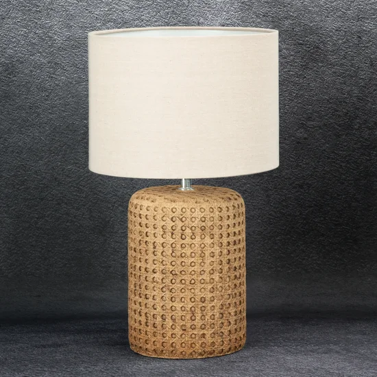 Lampa dekoracyjna FABIA w stylu boho - ∅ 28 x 46 cm - beżowy