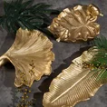 Liść - patera ceramiczna złota - 44 x 35 x 15 cm - złoty 4