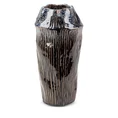 Wazon ceramiczny ALDA o nieregularnym kształcie w stylu boho - ∅ 16 x 32 cm - granatowy 2