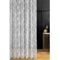 Tkanina firanowa żakardowa o nieregularnym wzorze wykończona połyskiem - 160 cm - biały 7