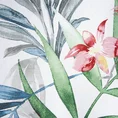Zasłona JAMAICA z kolorowym kwiatowym nadrukiem - 140 x 250 cm - biały 9