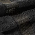 Ręcznik z ozdobną bordiurą z błyszczącą nicią - 50 x 90 cm - czarny 5