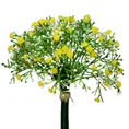GIPSÓWKA bukiet mały, kwiat sztuczny dekoracyjny - dł. 30 cm dł. bukiet 17 cm - żółty 1