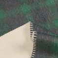 Koc świąteczny BELL miękki i puszysty z włókien bawełniano-akrylowych w kratę - 200 x 220 cm - czarny 4
