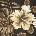 NOVA PRINT GIFT Komplet pościeli MOLLY w kartonowym opakowaniu z wysokogatunkowej satyny bawełnianej z motywem kwiatów i liści - 160 x 200 cm - ciemnobrązowy 4