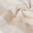 EUROFIRANY CLASSIC Ręcznik SYLWIA 2 z żakardową bordiurą z falującym wzorem - 50 x 90 cm - kremowy 5