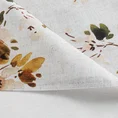 Bieżnik NATURA z bawełny z malarskim kwiatowym nadrukiem - 40 x 180 cm - naturalny 7