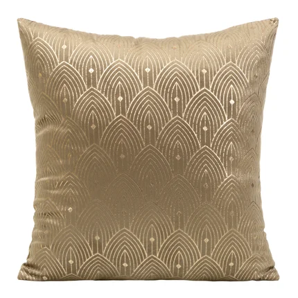 DESIGN 91 Poszewka AGNES z złotym nadrukiem w stylu art deco DESIGN 91 Poszewka AGNES z złotym nadrukiem w stylu art deco - 40 x 40 cm