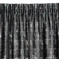 Zasłona welwetowa zdobiona nieregularnym srebrnym nadrukiem - 140 x 270 cm - czarny 4