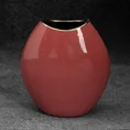 Świecznik ceramiczny SIBEL gładki i nowoczesny design - 14 x 7 x 16 cm - ciemnoróżowy 1