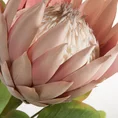 PROTEA egzotyczny kwiat sztuczny dekoracyjny z płatkami z jedwabistej tkaniny - ∅ 17 x 70 cm - różowy 2