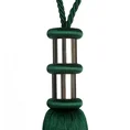 Dekoracyjny sznur JOLIE do upięć z chwostem z metalowymi obrączkami - 78 x 38 cm - turkusowy 3