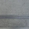 Ręcznik LORI z bordiurą podkreśloną błyszczącą nicią - 30 x 50 cm - stalowy 2