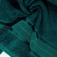 EUROFIRANY PREMIUM Ręcznik MIRO w kolorze turkusowym, z włókien bambusowych z żakardową bordiurą zdobioną lśniącymi paskami - 50 x 90 cm - turkusowy 5