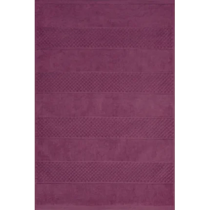 Dywanik łazienkowy JESSI z bawełny zdobiony geometrycznym wzorem Dywanik łazienkowy JESSI z bawełny zdobiony geometrycznym wzorem - 60 x 90 cm