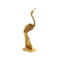 Żuraw figurka dekoracyjna złota - 18 x 10 x 35 cm - złoty 1