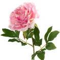 PIWONIA kwiat sztuczny dekoracyjny z płatkami z jedwabistej tkaniny - ∅ 18 x 78 cm - różowy 1