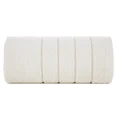 Ręcznik bawełniany DALI z bordiurą w paseczki przetykane srebrną nitką - 30 x 50 cm - kremowy 3