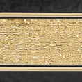 Zasłona BUENO z welwetu zdobiona pasem połyskliwych  złotych cekinów - 140 x 250 cm - czarny 10