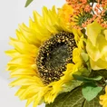 SŁONECZNIKI bukiet, kwiat sztuczny dekoracyjny - dł. 25 cm śr. kwiat 12 cm śr. bukiet 23 cm - żółty 2