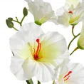 Kwiat sztuczny dekoracyjny z płatkami z jedwabistej tkaniny - ∅ 9 x 80 cm - biały 2
