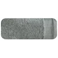 Ręcznik z bordiurą podkreśloną groszkami z błyszczącą lureksową nicią - 30 x 50 cm - stalowy 3