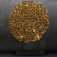 Ażurowa figurka dekoracyjna DORIA złota - 28 x 7 x 37 cm - złoty 1