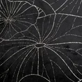 Bieżnik BLINK 15 z welwetu z delikatnymi jasnozłotymi liśćmi lilii wodnej - 35 x 180 cm - czarny 5