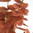 EUKALIPTUS - gałązka ozdobna, sztuczny kwiat dekoracyjny - 90 cm - ceglasty 2