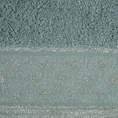 DIVA LINE Ręcznik HANA w kolorze miętowym, z błyszczącym geometrycznym wzorem na bordiurze - 70 x 140 cm - miętowy 2