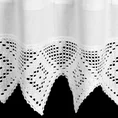 Zazdrostka z tkaniny z przewagą bawełny zdobiona koronką - 150 x 30 cm - biały 3