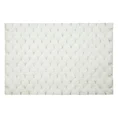 Miękki i delikatny dywanik z wytłaczanym wzorem, przetykany srebrną nitką - 60 x 90 cm - biały 2