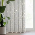 Dekoracja okienna  ALINA z etaminy zdobiona błyszczącym marmurkowym wzorem - 140 x 270 cm - biały 1