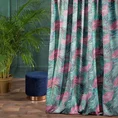 Zasłona PALMIRA  z welwetu z nadrukiem kolorowych liści palmy - 140 x 270 cm - wielokolorowy 1