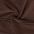 EUROFIRANY CLASSIC Ręcznik LORI z bordiurą podkreśloną błyszczącą nicią - 30 x 50 cm - brązowy 5