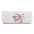 Ręcznik z bawełny BABY dla dzieci 50X90 cm z naszywaną aplikacją z sarenką biały - 50 x 90 cm - biały 3