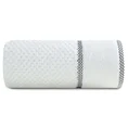 EUROFIRANY PREMIUM Ręcznik CALEB z bawełny frotte o strukturze drobnej krateczki - 70 x 140 cm - biały 3