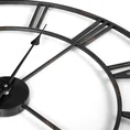 Dekoracyjny zegar ścienny w stylu vintage z metalu - 70 x 5 x 70 cm - czarny 4