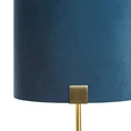 Lampa stołowa EZRA z welwetowym abażurem - 27 x 27 x 46 cm - granatowy 2