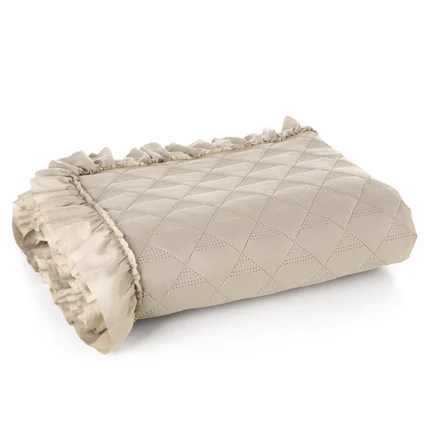 EUROFIRANY CLASSIC Narzuta VANESA obszyta falbaną pikowana techniką hot press EUROFIRANY CLASSIC Narzuta VANESA obszyta falbaną pikowana techniką hot press - 170 x 210 cm