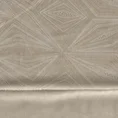 Zasłona ARIANA z miękkiego welwetu z ozdobnym pasem z lśniącymi drobinkami - 140 x 250 cm - beżowy 11