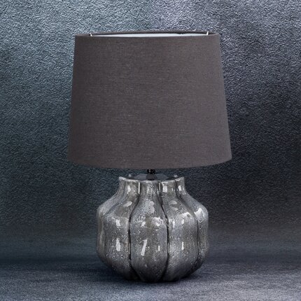 Lampa ceramiczna NIKO zdobiona wytłaczanym wzorem ∅ 30 x 46 cm