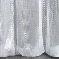 Firana z gładkiej tkaniny zdobiona pasem aplikacji z lśniącymi cekinami - 140 x 250 cm - biały 3
